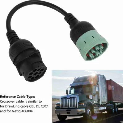 Produktbild von Diagnose-Crossover-Kabeladapter J1939 CAN3 auf CAN1, sichere Verbindung, Ersatz für Paccar