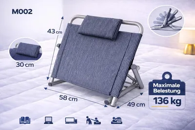 Produktbild von Verstellbare Bett-Rückenlehne Kopfkissen – Mehrfach Verstellbare Rückenstütze