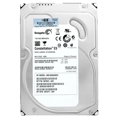 Produktbild von Festplatte HP MB1000EAMZE  1TB 7200Rpm 32Mb Cache Sata II 3,5" Zoll 507631-002