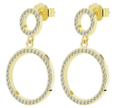 Produktbild von "Celine" Ohrstecker, Hänger aus 925/- Echt Silber