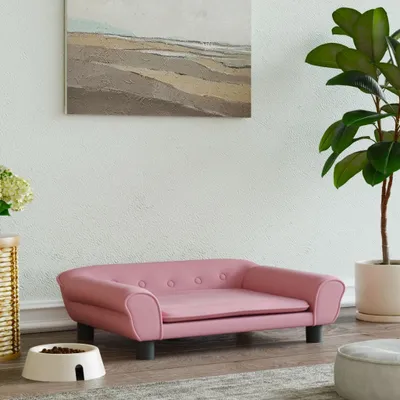 Produktbild von "im Angebot" Hundebett Rosa 70x48x22 cm Samt - Hundebetten CC1325