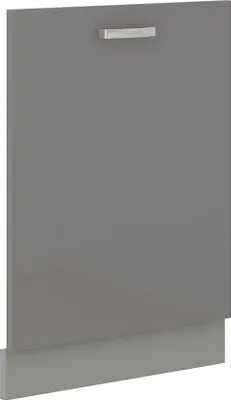 Produktbild von Frontblende Geschirrspüler vollintegriert 60 cm Grau Hochglanz Küche Grey Bianca