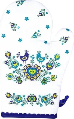 Produktbild von Küchenhandtuch Folklor blau 1 Stück 18x28 cm