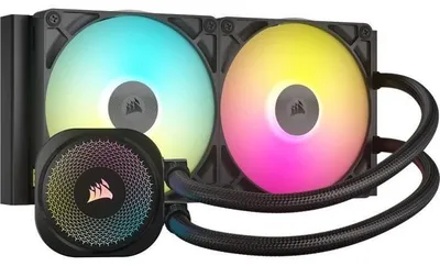 Produktbild von Corsair iCUE LINK TITAN RX RGB, All-in-One-Flüssigkeitskühler, 14 cm, 300 RPM, 1700 RPM, Schwarz