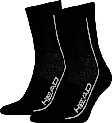 Obrázek produktu pro Head 701229021 Krátké ponožky, 2 ks, černé, velikost EU 43–46, černé, velikost EU 43–46