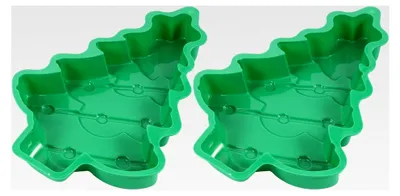 Produktbild von 2 Stück Silikon-Backform im Cartoon-Design für Dampfgarer und Backen, langlebige Kuchenform mit einfacher Reinigung und Lagerung, Backwerkzeug für Kuchen und Kekse
