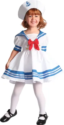 Immagine prodotto di Costume da marinaio per bambina costume professionale per bambini bianco-blu - 134/140