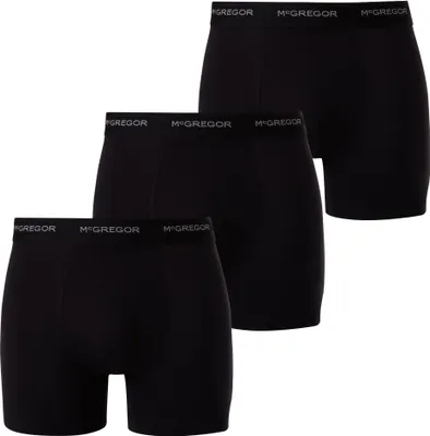 Zdjęcie produktu dla McGregor – bokserki premium – czarne – 3 sztuki – rozmiar S