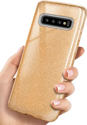 Produktbild von GLITTER-Case für Samsung Galaxy S10+, Farbe:Shine - Gold
