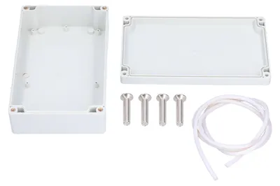 Zdjęcie produktu dla Skrzynka przyłączeniowa, tworzywo ABS, wodoodporna, rozdzielcza, obudowa projektu elektrycznego, 200 x 120 x 56 mm
