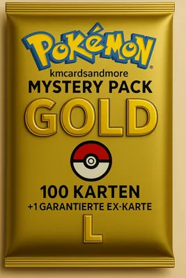 Produktbild von Pokémon Mystery Pack GOLD Edition 100 Karten