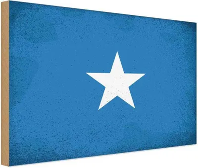 Produktbild von vianmo Holzschild 30x40 cm Somalia Flagge Fahne Wappen