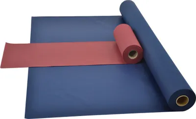 Produktbild von Sensalux Kombi-Set 1 Tischdeckenrolle 1,5m x 25m blau + Tischläufer 30cm bordeaux