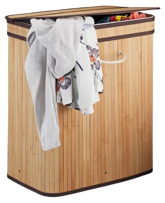 Image de Panier à linge en bambou RD24237, brun clair