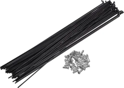 Produktbild von 36 Stück Fahrradstahlspeichen 13G Fahrradspeiche 257 mm Länge mit Nippeln