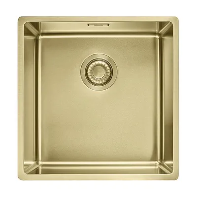 Zdjęcie produktu dla Franke BXM 210/110-40, Prostokątny, PVD ze stali nierdzewnej/mosiądzu, Złoto, 1 mis(y), 400 x 410 mm, 20 cm
