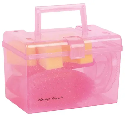 Produktbild von Harrys Horse Mini Putzbox Kinder rosa mit Inhalt , Farbe:rosa