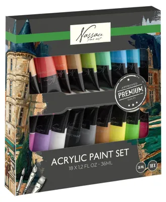 Productafbeelding van Creative Craft Group Acrylverfset - Hobbyverf, neon metallic - 18 kleuren