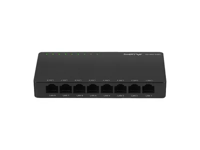 Produktbild von Lanberg DSP2-1008-12V, Unmanaged, Gigabit Ethernet (10/100/1000)