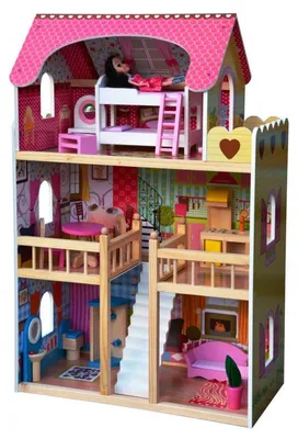 Produktbild von Kinderspielzeug-Holzset Puppenhaus - (3776)