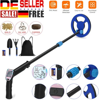 Produktbild von Metalldetektor-Diskriminierungsmodus, wasserdichtes LCD Metallsuchgerät, Schatzsuche, Werkzeug mit Schaufel, Tasche