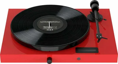 Immagine prodotto di Pro-Ject JukeBox E1 + giradischi OM5e, sistema All-in-one / Plug and Play con Bluetooth, rosso pianoforte