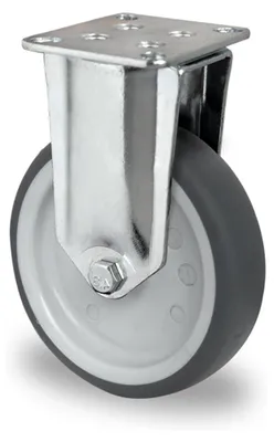 Productafbeelding van Bockrol 100 mm, 100 kg, massief rubber, glijlager, 77 x 67 mm