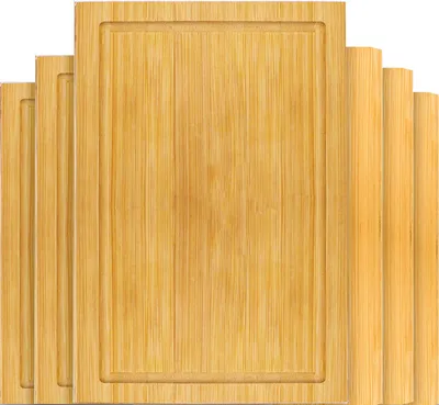 Produktbild von 6er Set: Frühstücksbrettchen Holz 22x15 Brotzeitbretter Kleine Schneidebretter
