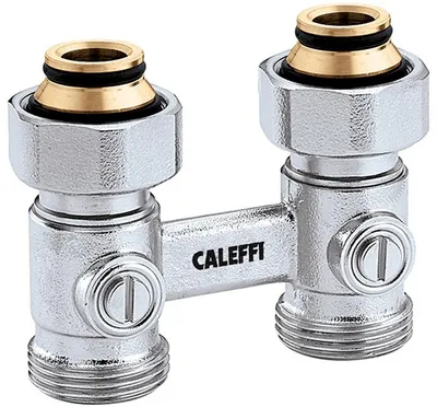 Produktbild von Caleffi Zweirohr Hahnblock 3010 Durchgangsform, 3/4Z IG