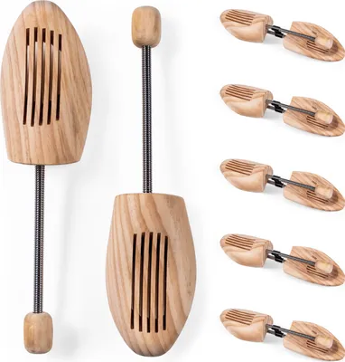 Image de Blumtal embauchoirs en bois de pin - bois de haute qualité avec double ressort de longueur pour hommes et femmes, taille 40/41, set de 5 pièces
