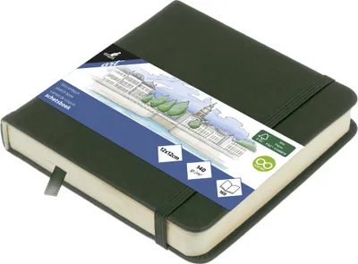 Image de kangaro K-861208 carnet de croquis kangaro, 80 flles, 120 x 120 mm, vert forêt