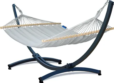 Immagine prodotto di Amaca Potenza con telaio Per due persone amaca con barra 215x160 cm I Telaio zincato 350 kg