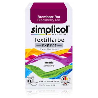 Immagine prodotto di Simplicol Tintura tessile esperta rosso mora 150 g - Colore per tintura (1 confezione)