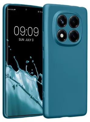 Produktbild von kwmobile Handyhülle für Xiaomi Redmi Note 14 Pro 4G Hülle - weiche Silikon Case metallisch schimmernd - Schutzhülle Cover - Metallic Karibikblau