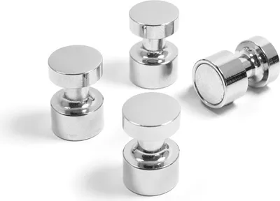 Produktbild von 4 Magnete HOLD IT Pin für Magnettafel Kühlschrank Pinnwand Whiteboard Memoboard [MM2027]