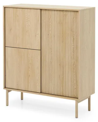 Immagine prodotto di Selsey Tavo - Credenza alta a 3 ante, rovere Cremona, 103 cm
