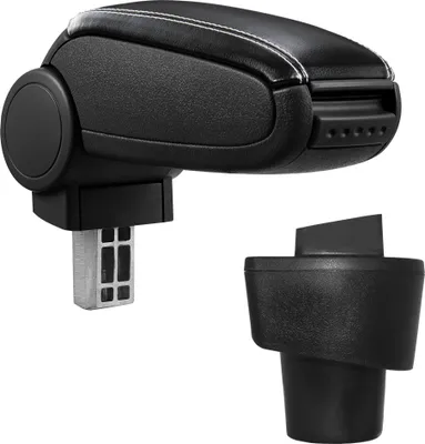 Image de [pro.tec] Renault Twingo III 3 accoudoir central imitation cuir noir accoudoir voiture