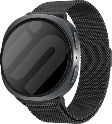 Produktbild von Strap-it Milanese Armband - Milanese Mesh Armband - passend für Samsung Galaxy Watch 8 - 40mm / Galaxy Watch 8 - 44mm / Galaxy Watch 8 Classic (schwarz)