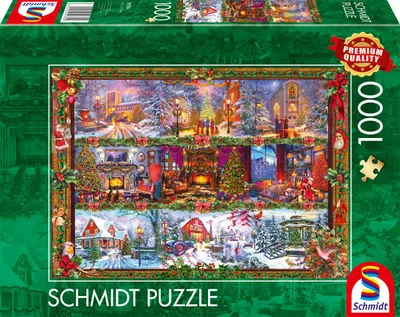 Produktbild von Schmidt Puzzle Merry Christmas 1000 Teile Weihnachtsmotiv