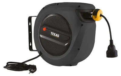 Produktbild von TEXAS Federzugtrommel Kabeltrommel Gerätetrommel 20 m 2500 Watt 230 V