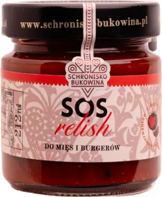 Produktbild von Relish-Sauce für Fleisch und Burger 210 g - Schronisko Bukowina