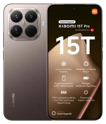 Imagen del producto de Xiaomi 15T Pro 5G, Dual SIM, 12GB de RAM, 1TB de almacenamiento - Color dorado