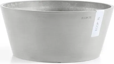 Obrázek produktu pro Květináč Ecopots plastový Ø 38,8 cm 41 x 41 x 17,8 cm šedý