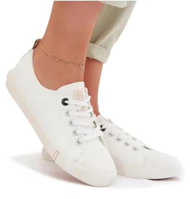 Zdjęcie produktu dla Trampki Damskie Z Eko Skóry Big Star TT274023 Białe 40