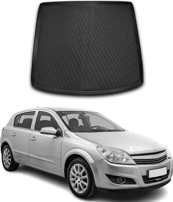 Image de Tapis de coffre pour Opel Astra H 2004-2014 SW Caoutchouc TPE noir