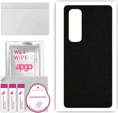 Produktbild von apgo Rückseite Schutzfolie, Skin, kompatibel mit Xiaomi Mi Note 10 Lite, Hinten Displayschutzfolie aus Vinylfolie, kratzfest, einfache Montage - Matrix