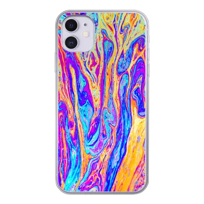 Produktbild von MuchoWow® Handyhülle Schutzhülle Hülle für iPhone 11 Kunst - Farben - Psychedelisch Silikon Softcase Handy Hülle - Handytasche