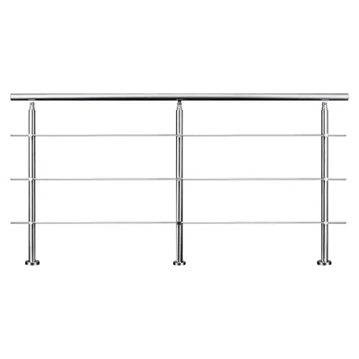 Produktbild von Edelstahl Handlauf 240cm Treppengeländer, 3 Querstreben