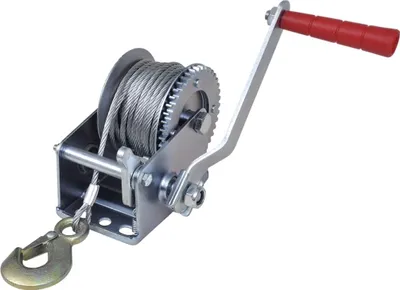 Produktbild von Handwinde 360 kg, 8 m Seil, 4,2 mm Seildurchmesser, 28 x 25 x 12 cm