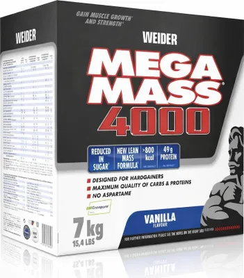 Produktbild von Weider Mega Mass 4000 7000g Karton Vanille